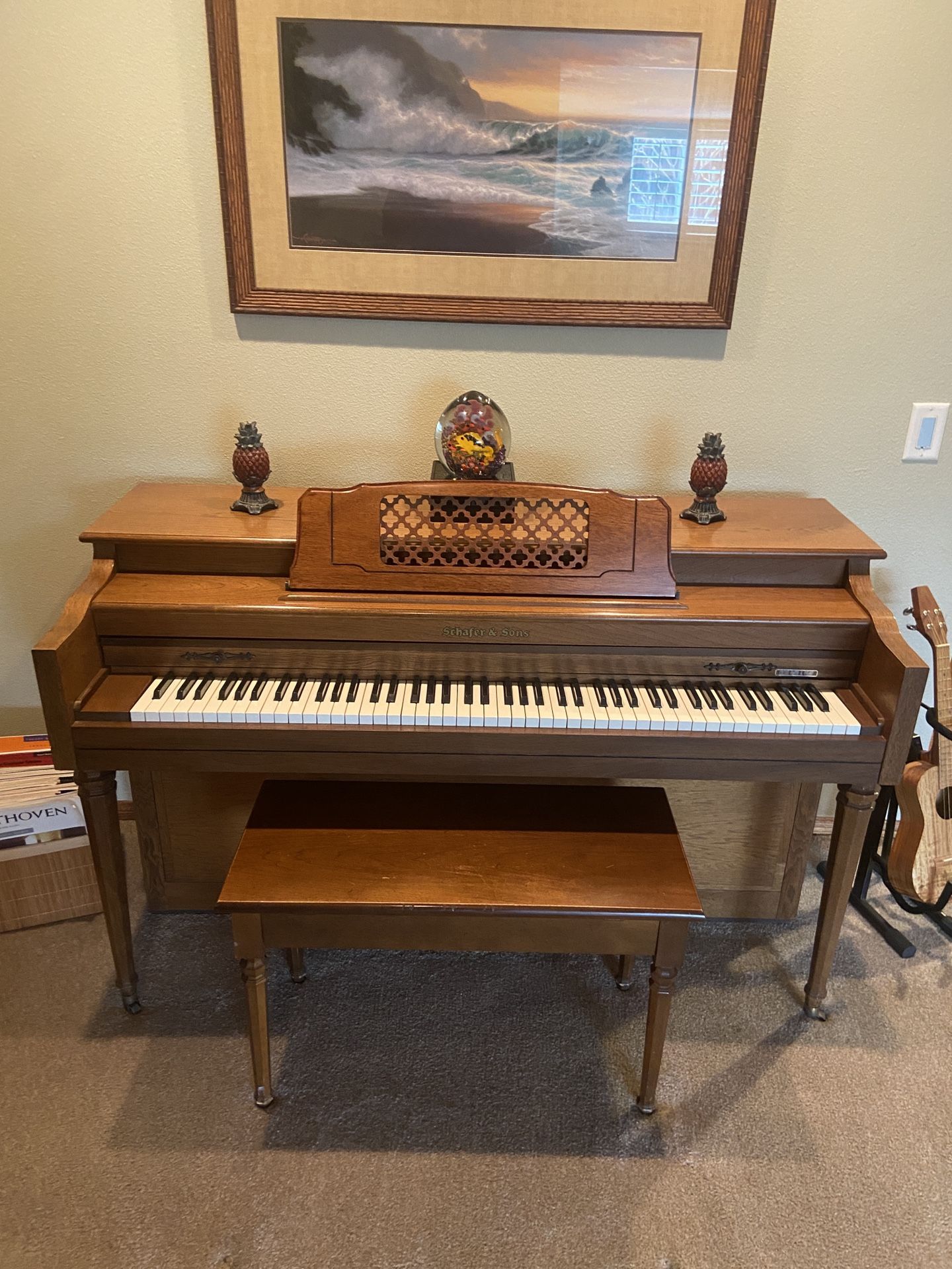 Schaefer Sons Upright Piano Musical instruments