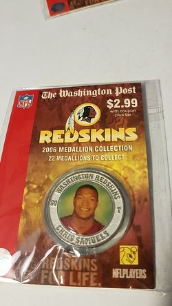 Washington Redskins Chris Samuels 2006 medallion