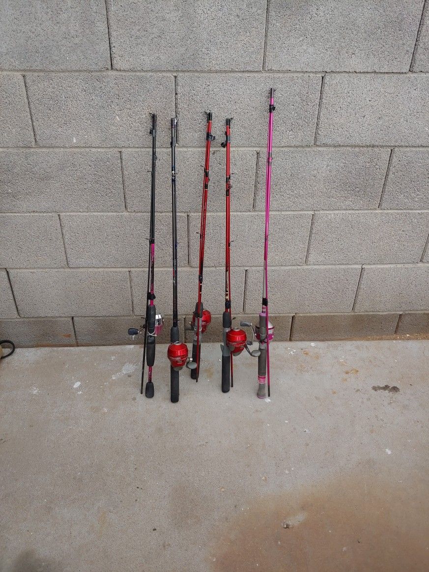 Zebco Slingshot , 33 And Shakespeare Fishing Lot