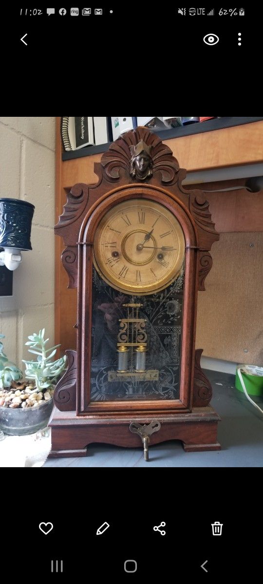 Antique "Ansonia" Mantle Clock