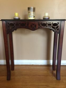 Bombay Dark Wood Side Table