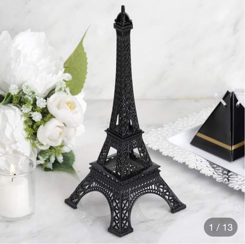 Eiffel Tower, Black, 10”