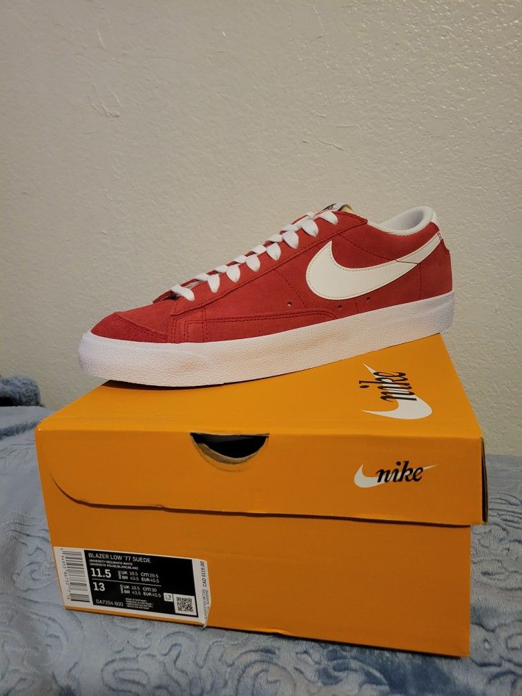 Nike Blazer Low 77 University Red Size Mens (DS)