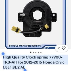 High Quality Clock spring 77900-TR0-A11 For 2012-2015 Honda Civic 1.5L 1.8L 2.4L