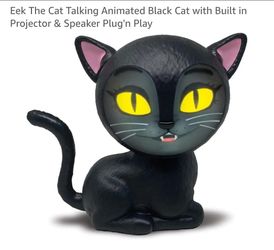New Eek The Talking Animated Black Cat