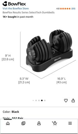 Bowflex SelectTech 552 Adjustable Dumbbells Pair