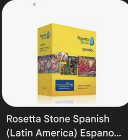 RosettaStone Spanish Level 1,2,3 4, & 5. 
