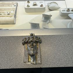 10k Religious Diamond Pendant 