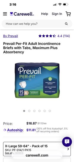 Young Adults Diapers $9 A Pack Qty 20 Pack