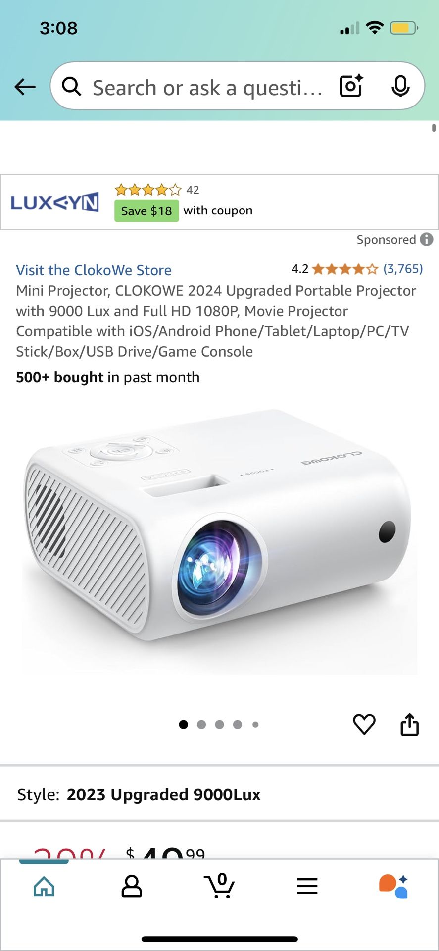 Clokowe Mini Projector