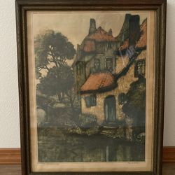 Alfred Van Neste, Repo Print 1935, “The Green Doorway”