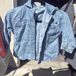 Kids Denim Hoodie Jacket 