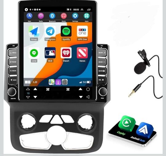 Android 14 Car Radio for Dodge RAM 1(contact info removed) 2013-2018 9.7" Vertical Screen