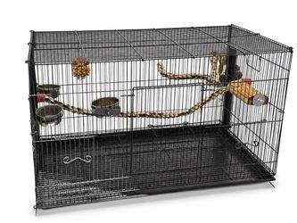 Large Bird Cage – Black Metal