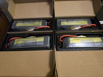 4x Tattu G-Tech 6000mAh 6S 150C LiPo Batteries — XT90 MOD