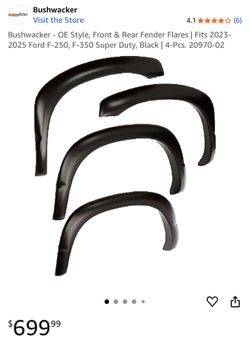 Bushwacker Fender Flares Ford F-250/F-350 | 4pc Set | Minor Blemishes