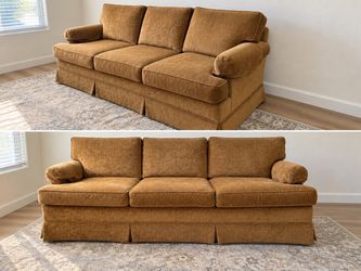 Golden Camel Brown 3-Seat Sofa – Plush & Comfortable