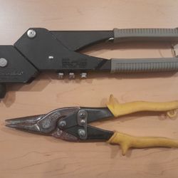 Swingline Rivit Gun And Wiss Tin Cutter