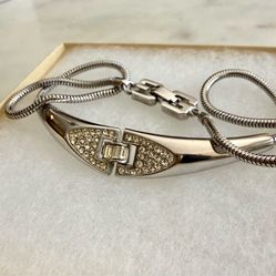 Givenchy Silver Rhinestone Nacklace