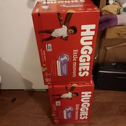 Two boxes of size 4 diapers