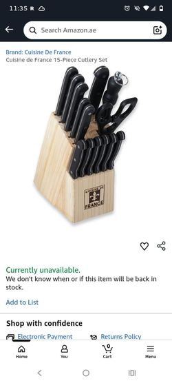 France knife block set