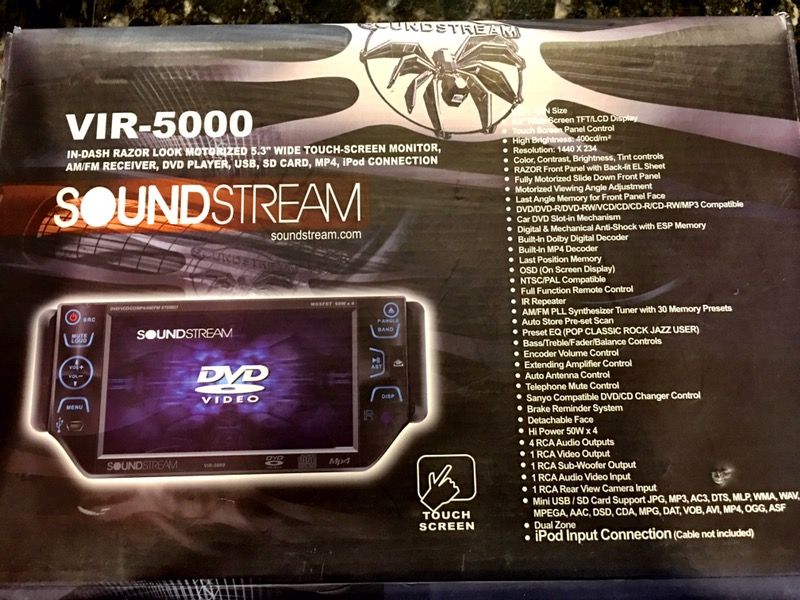 Soundstream VIR - 5000 TV / DVD / CD / AM FM