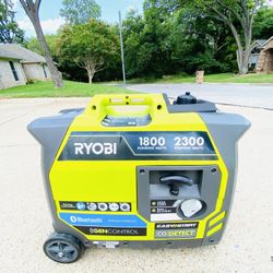 RYOBI 2,300-Watt Recoil Start Bluetooth Super Quiet Gasoline Powered Digital Inverter 