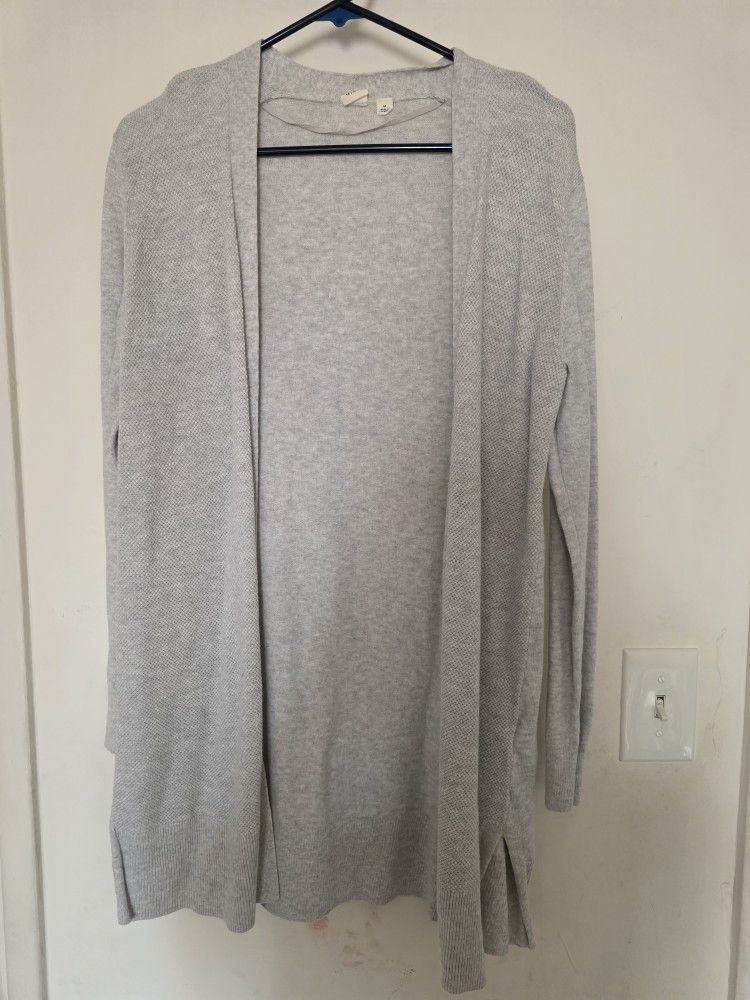 Womens Gap Long Sleeve Cardigan Grey Size M