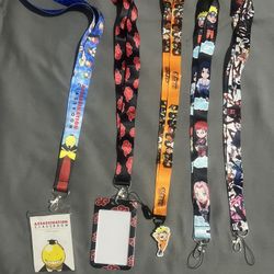 Jujutsu, Naruto, Assass. Classroom Lanyards (New)