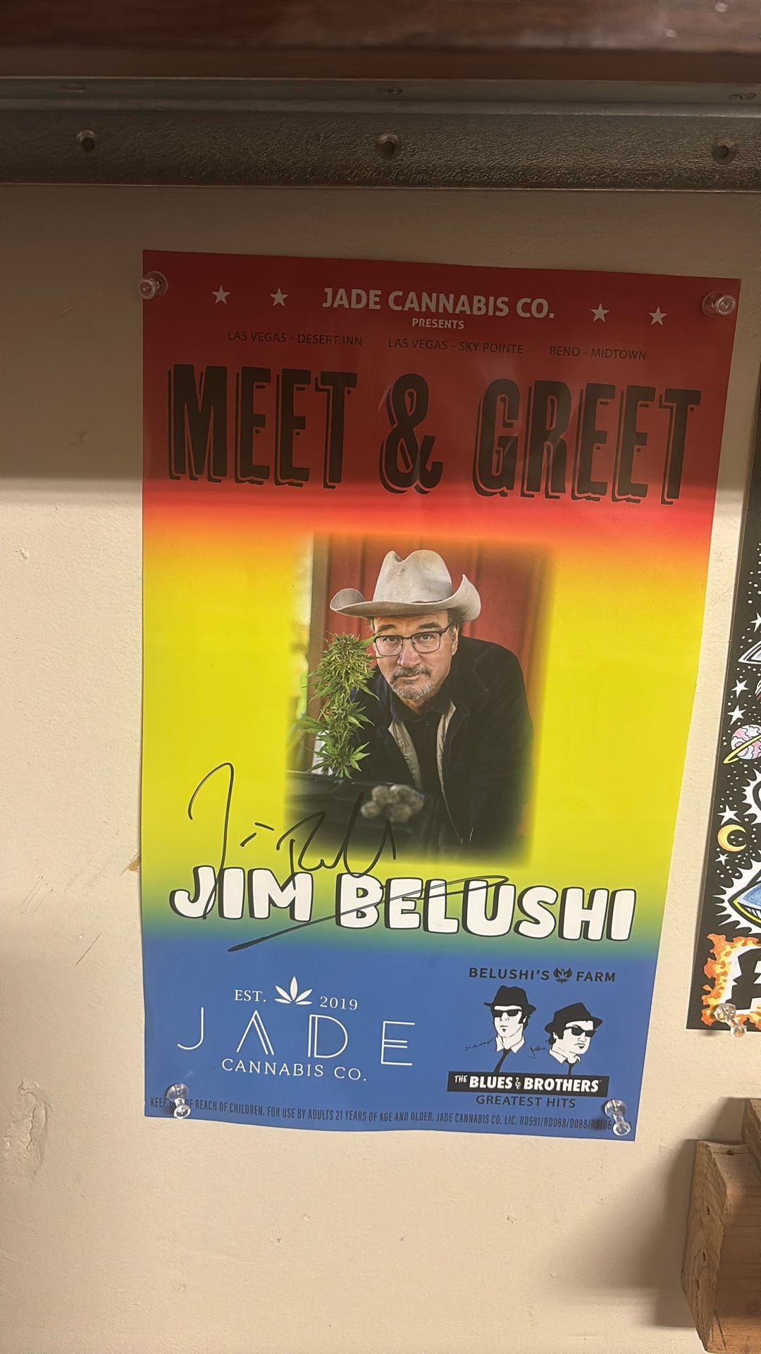 Jim Belushi Signed Poster