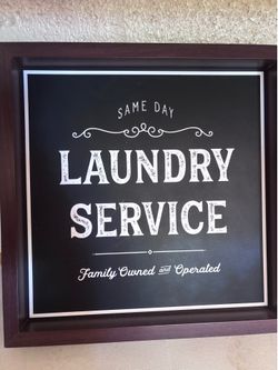 Laundry sign