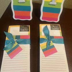 Memo Pads And Clip Board Metal Stand 