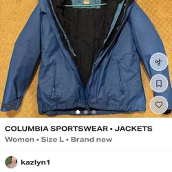 Columbia Winter Ski Coat Size Large/ Mens M