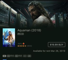 4K Digital movies on Hard Drive
