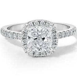 3.04 Carat CUSHION cut Engagement Ring
