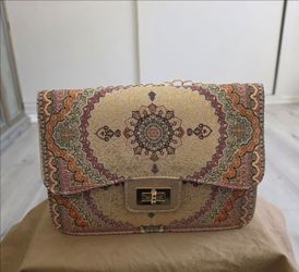Middle Eastern Inspired Tapestry Chain Bag – Persian Style Boho Purse