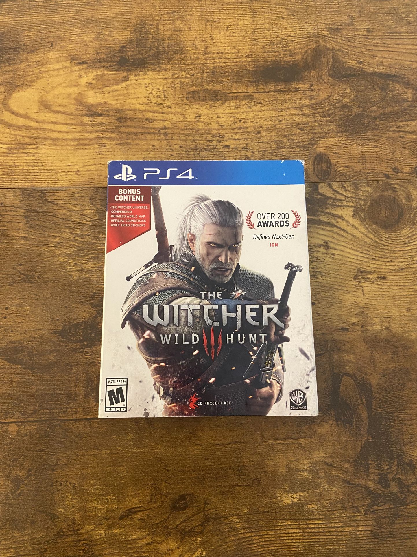 PlayStation 4 The Witcher 3 Wild Hunt Original Disc And Case Want Gone This Week