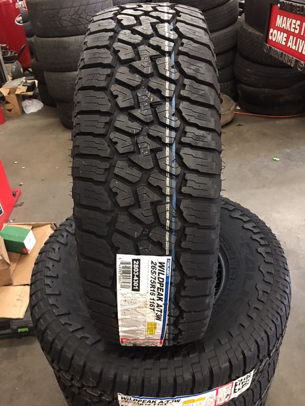 New set of (4) 265/75R16 Falken Wildpeak AT3W All Terrain tires for sale for Sale in San