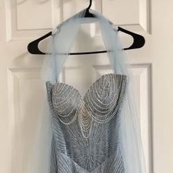 Dress With Neck Scarf 
