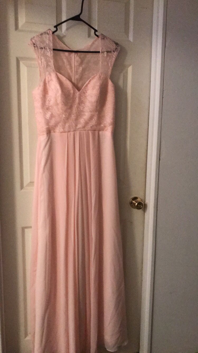 Blush pink dress size 10
