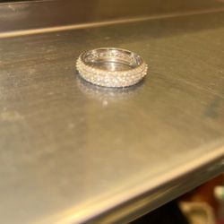 Moissanite Eternity Band Size 9