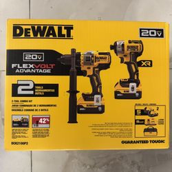 DEWALT 20V MAX Flexvolt Advantage Hammer Drill / Impact Driver Combo Kit  DCK2100P2