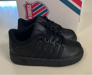 K-Swiss black sneakers, infant size 4