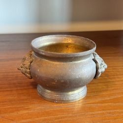 vintage solid brass incense