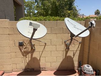 Two Direct TV Satellite Dishes