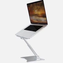 Laptop Stand Smart Phone Portable Adjustable - MacBook HP Dell 11 - 17 in Silver
