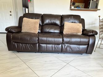 Leather Sofa & Loveseat