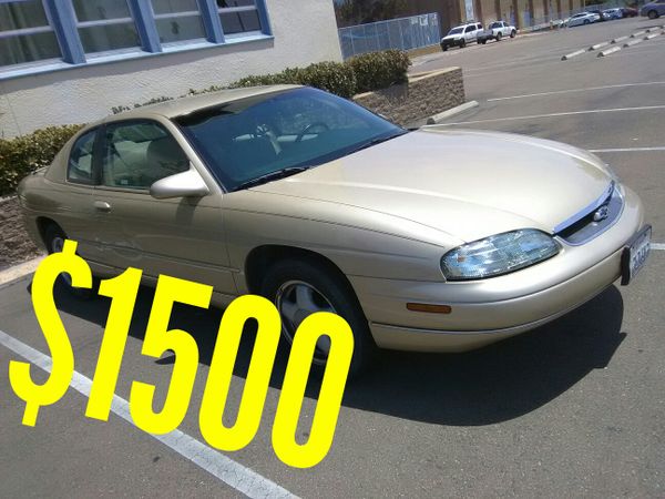 1999 Monte Carlo Sel Moving Drop Price Special Cars Trucks 1999 Monte Carlo Sel Moving Drop Price Special Cars Trucks In San Go Ca Offerup
