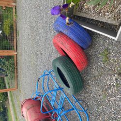 FREE Tires Used In Playground And Garden Area