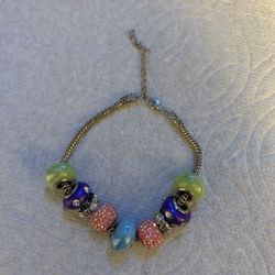 Beaded Vintage Bracelet 7 Inches 